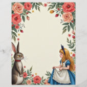 Aliceスクラップブックジャンクジャーナルフローラ紙 (正面)