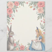 Aliceスクラップブックジャンクジャーナルフローラ紙 (裏面)