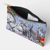 Aliceナンセンスなカーテンwonderland - Blue アクセサリーポーチ (見開き)