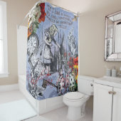 Aliceナンセンスなカーテンwonderland - Blue シャワーカーテン (インサイチュ)