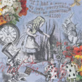 Aliceナンセンスなカーテンwonderland - Blue シール (正面)