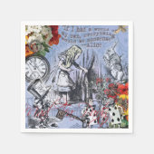 Aliceナンセンスなカーテンwonderland - Blue スタンダードカクテルナプキン (正面)