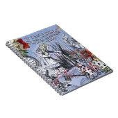 Aliceナンセンスなカーテンwonderland - Blue ノートブック (右側)