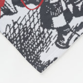 Aliceナンセンスなカーテンwonderland - Blue フリースブランケット (角)