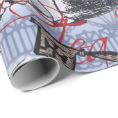 Aliceナンセンスなカーテンwonderland - Blue ラッピングペーパー (ロールコーナー)