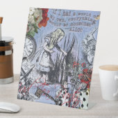 Aliceナンセンスなカーテンwonderland - Blue 台座サイン (インサイチュ)