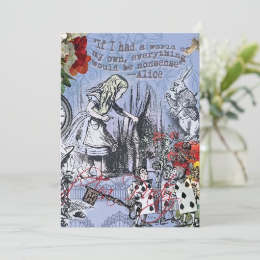 Aliceナンセンスなカーテンwonderland - Blue 招待状 (スタンド正面)
