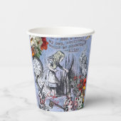 Aliceナンセンスなカーテンwonderland - Blue 紙コップ (裏面)