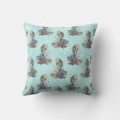 Aliceライトブルー クッション (裏面)