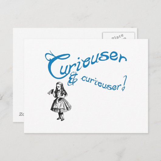 Alice引用文とイメージ ポストカード (正面/裏面)