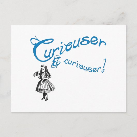 Alice引用文とイメージ ポストカード (正面)