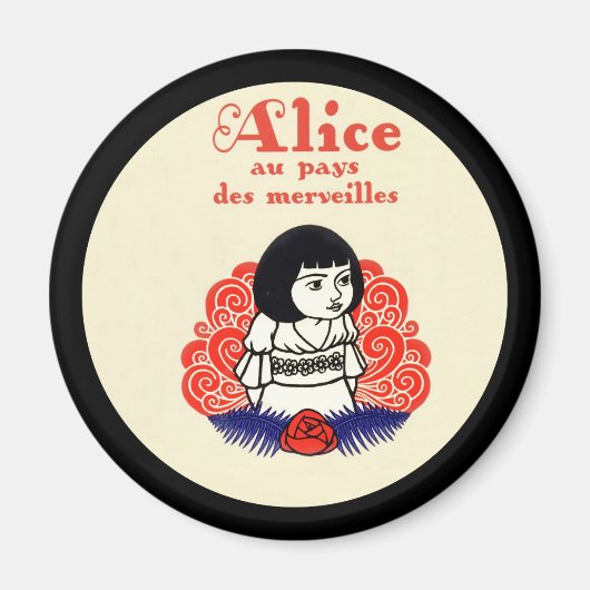 Alice本フランスの表紙 マグネット (正面)