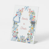 Alice お洒落 in Wonderland甘いトリートサイン 台座サイン (正面)