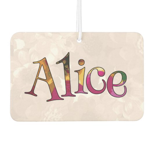 Alice カラフルおもしろいAir Freshener:キュウリミント カーエアーフレッシュナー (正面)