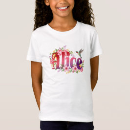 Alice - 名前入りTシャツ - 子供用 Tシャツ