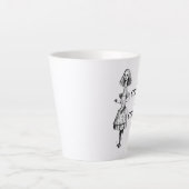 Alice – 好奇心と好奇心 カフェラテマグ (正面)