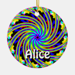 Alice (言葉を変える) セラミックオーナメント