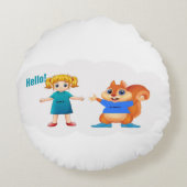 Alice and Aurovy Theme ラウンドクッション (裏面)