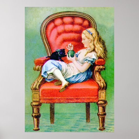 Alice and Dinah in the Big Red Chair ポスター (正面)