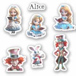 Alice and FriendsのカスタムVinylスタンプ シール
