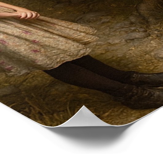 Alice And Hookah Smoking Caterpillar ポスター (角)