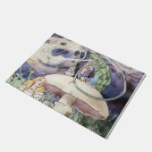 “Alice and the Caterpillar” by Alice B Woodward ドアマット (アングル)