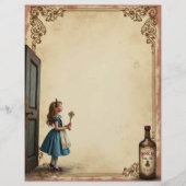 Alice and the Door Drink Me Scrapbook紙 (正面)