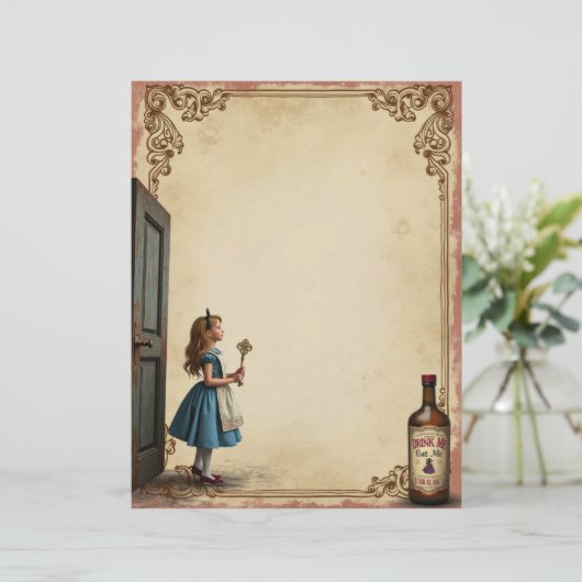 Alice and the Door Drink Me Scrapbook紙 (スタンド正面)