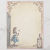 Alice and the Door Drink Me Scrapbook紙 (裏面)
