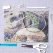 Alice B Woodwardの「Alice and the Caterpillar」 薄葉紙 (クラフト)