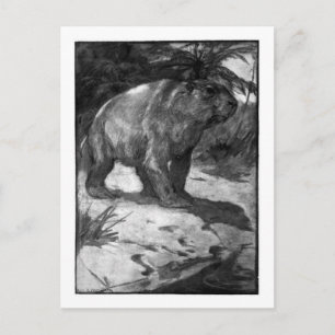 Alice B. Woodward: Diprotodonアートポストカード ポストカード
