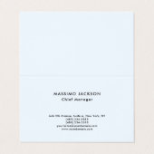 Alice Blue Stylish Plain Simple Professional Class 名刺 (外部フラット)