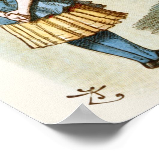 Alice Cheshire cat CC0320不機嫌 ポスター (角)