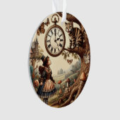 Alice & Cheshire Cat: Whimsical Wonderland Fantasy オーナメント (正面)