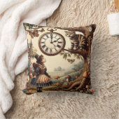 Alice & Cheshire Cat: Whimsical Wonderland Fantasy クッション (ブランケット)