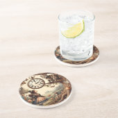 Alice & Cheshire Cat: Whimsical Wonderland Fantasy コースター (側面)