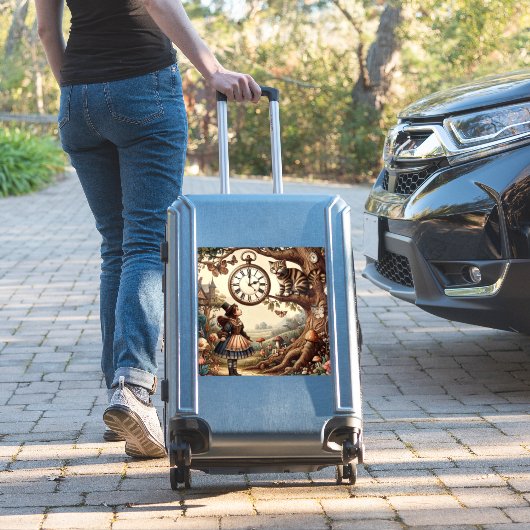 Alice & Cheshire Cat: Whimsical Wonderland Fantasy シール (スーツケースインサイチュ)