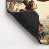 Alice & Cheshire Cat: Whimsical Wonderland Fantasy マウスパッド (コーナー)