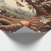 Alice & Cheshire Cat: Whimsical Wonderland Fantasy ラッピングペーパー (角)