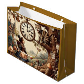 Alice & Cheshire Cat: Whimsical Wonderland Fantasy ラージペーパーバッグ (正面アングル)