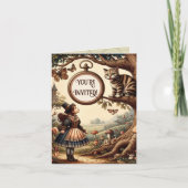 Alice & Cheshire Cat: Whimsical Wonderland Fantasy 招待状 (正面)