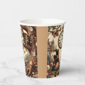 Alice & Cheshire Cat: Whimsical Wonderland Fantasy 紙コップ (左)