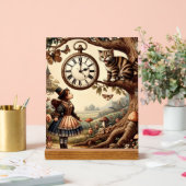 Alice & Cheshire Cat: Wonderland お洒落ファンタジー アクリルサイン (ウェディング)