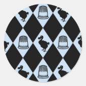 Alice DodoとThimble Pattern ラウンドシール (正面)