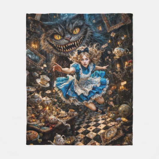 Alice: Down the Hole フリースブランケット (正面)