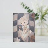 Alice Down the Rabbit Hole wonderlandはがき ポストカード (スタンド正面)