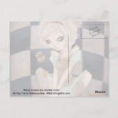 Alice Down the Rabbit Hole wonderlandはがき ポストカード (裏面)