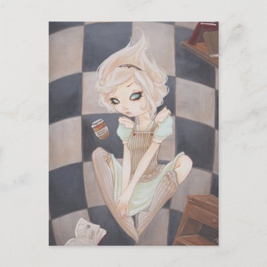 Alice Down the Rabbit Hole wonderlandはがき ポストカード (正面)