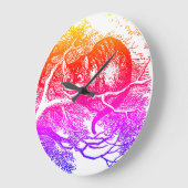 Alice im Wunderland – Alice in Wonderland – Cat ラージ壁時計 (傾斜)