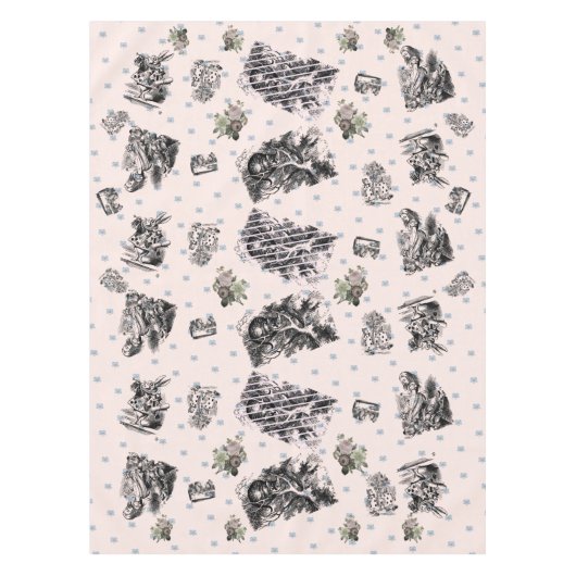 Alice im Wunderland – Alice in Wonderland pastel テーブルクロス (正面)